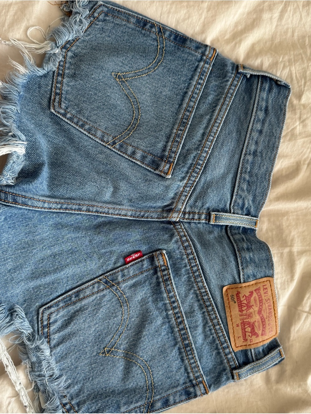 Levi's Light Blue Denim Cutoff Shorts